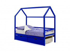 Кровать-домик Svogen с ящиками синий в Надыме - nadym.magazinmebel.ru | фото