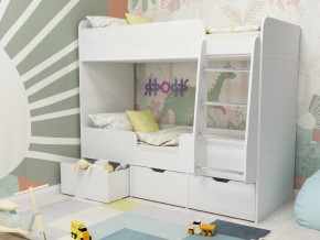 Кровать двухъярусная Малыш двойняшка белый в Надыме - nadym.magazinmebel.ru | фото