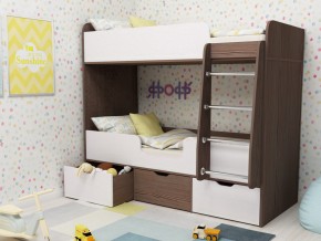 Кровать двухъярусная Малыш двойняшка бодега-белый в Надыме - nadym.magazinmebel.ru | фото - изображение 1