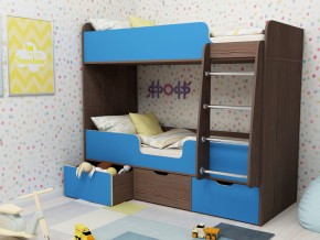 Кровать двухъярусная Малыш двойняшка бодега-голубой в Надыме - nadym.magazinmebel.ru | фото - изображение 1