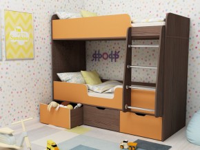 Кровать двухъярусная Малыш двойняшка бодега-оранжевый в Надыме - nadym.magazinmebel.ru | фото