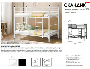 Кровать двухъярусная Скандик 42.20-01 в Надыме - nadym.magazinmebel.ru | фото - изображение 2