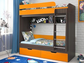 Кровать двухъярусная Юниор 5 Бодего-Оранжевый в Надыме - nadym.magazinmebel.ru | фото