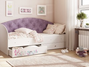 Кровать Эльза Белый-фиолетовый в Надыме - nadym.magazinmebel.ru | фото