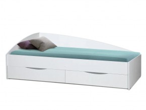 Кровать Фея-3 асимметричная 2000х900 белый в Надыме - nadym.magazinmebel.ru | фото - изображение 1