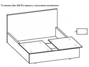 Кровать Флоренция норма 160 с механизмом подъема и дном ЛДСП в Надыме - nadym.magazinmebel.ru | фото - изображение 3