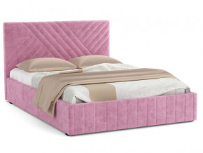 Кровать Гамма 1400 с основанием велюр тенерифе розовый в Надыме - nadym.magazinmebel.ru | фото - изображение 1