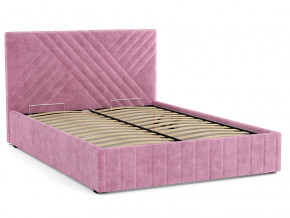 Кровать Гамма 1400 с основанием велюр тенерифе розовый в Надыме - nadym.magazinmebel.ru | фото - изображение 2