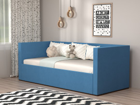 Кровать мягкая с подъёмным механизмом арт. 030 синий в Надыме - nadym.magazinmebel.ru | фото