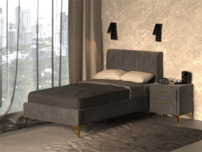 Кровать Рошаль 900 серый в Надыме - nadym.magazinmebel.ru | фото - изображение 2