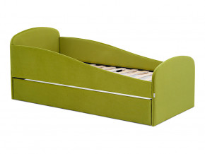 Кровать с ящиком Letmo оливковый (велюр) в Надыме - nadym.magazinmebel.ru | фото - изображение 1