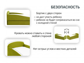 Кровать с ящиком Letmo оливковый (велюр) в Надыме - nadym.magazinmebel.ru | фото - изображение 13
