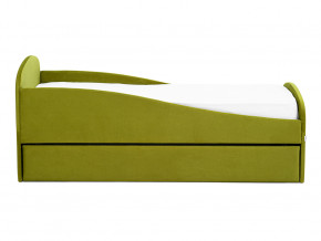 Кровать с ящиком Letmo оливковый (велюр) в Надыме - nadym.magazinmebel.ru | фото - изображение 6
