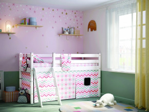 Кровать с наклонной лестницей Соня Вариант 12 белая в Надыме - nadym.magazinmebel.ru | фото