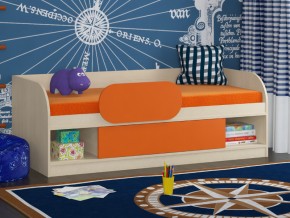 Кровать Соня 4 дуб молочный-оранжевый в Надыме - nadym.magazinmebel.ru | фото - изображение 3