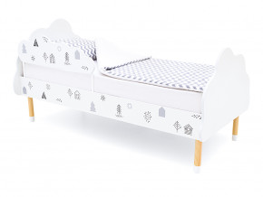 Кровать Stumpa Облако с бортиком рисунок Домики в Надыме - nadym.magazinmebel.ru | фото