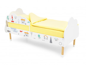 Кровать Stumpa Облако с бортиком рисунок Шале в Надыме - nadym.magazinmebel.ru | фото
