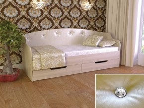 Кровать Юниор Тип 2 шимо светлый, белый перламутр 900х2000 в Надыме - nadym.magazinmebel.ru | фото