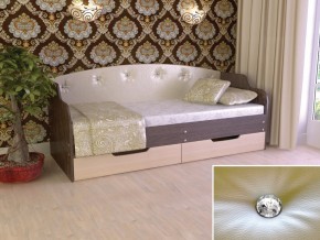 Кровать Юниор Тип 2 Венге/дуб молочный 800х1600 в Надыме - nadym.magazinmebel.ru | фото