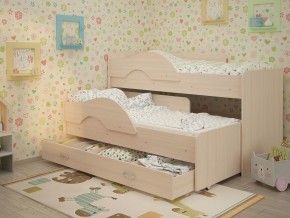 Кровать выкатная Радуга с ящиком 80х160 млечный дуб в Надыме - nadym.magazinmebel.ru | фото - изображение 1