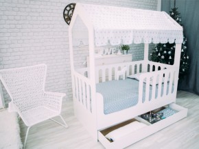 Кроватка-Домик с ящиком белая в Надыме - nadym.magazinmebel.ru | фото - изображение 1