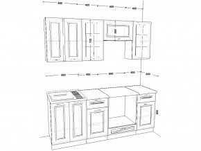 Кухонный гарнитур 1 Белый Вегас 2000 мм в Надыме - nadym.magazinmebel.ru | фото - изображение 2