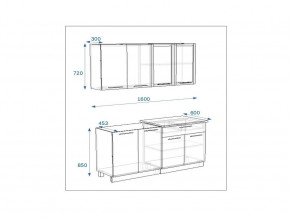 Кухонный гарнитур 5 Грецкий орех 1600 в Надыме - nadym.magazinmebel.ru | фото - изображение 2