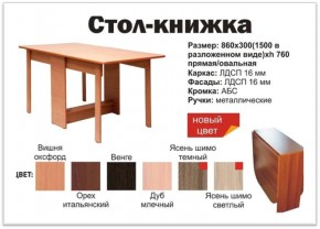 Прямой стол-книжка венге в Надыме - nadym.magazinmebel.ru | фото - изображение 2