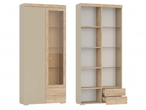 Шкаф 2-х дверный со стеклом и двумя ящиками Палермо 6-87002 в Надыме - nadym.magazinmebel.ru | фото - изображение 1