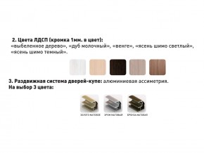 Шкаф-купе Акцент-Сим Д 1400-600 шимо тёмный в Надыме - nadym.magazinmebel.ru | фото - изображение 3