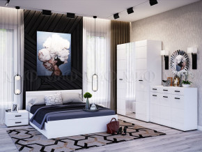 Спальня Нэнси New МДФ Белый глянец холодный, Белый в Надыме - nadym.magazinmebel.ru | фото